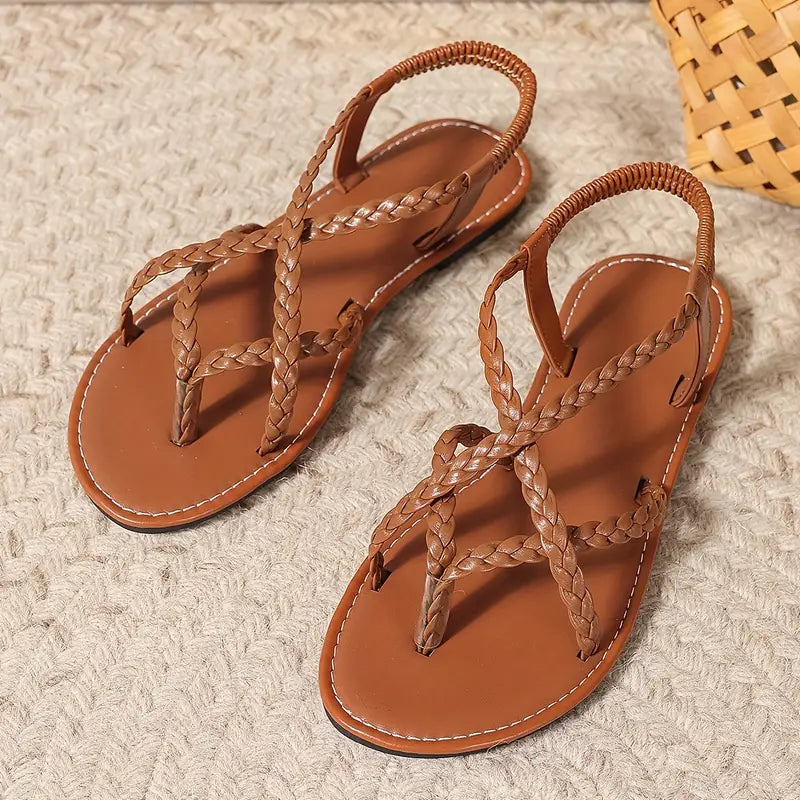 Women's Braided Strap Supportive Sandals