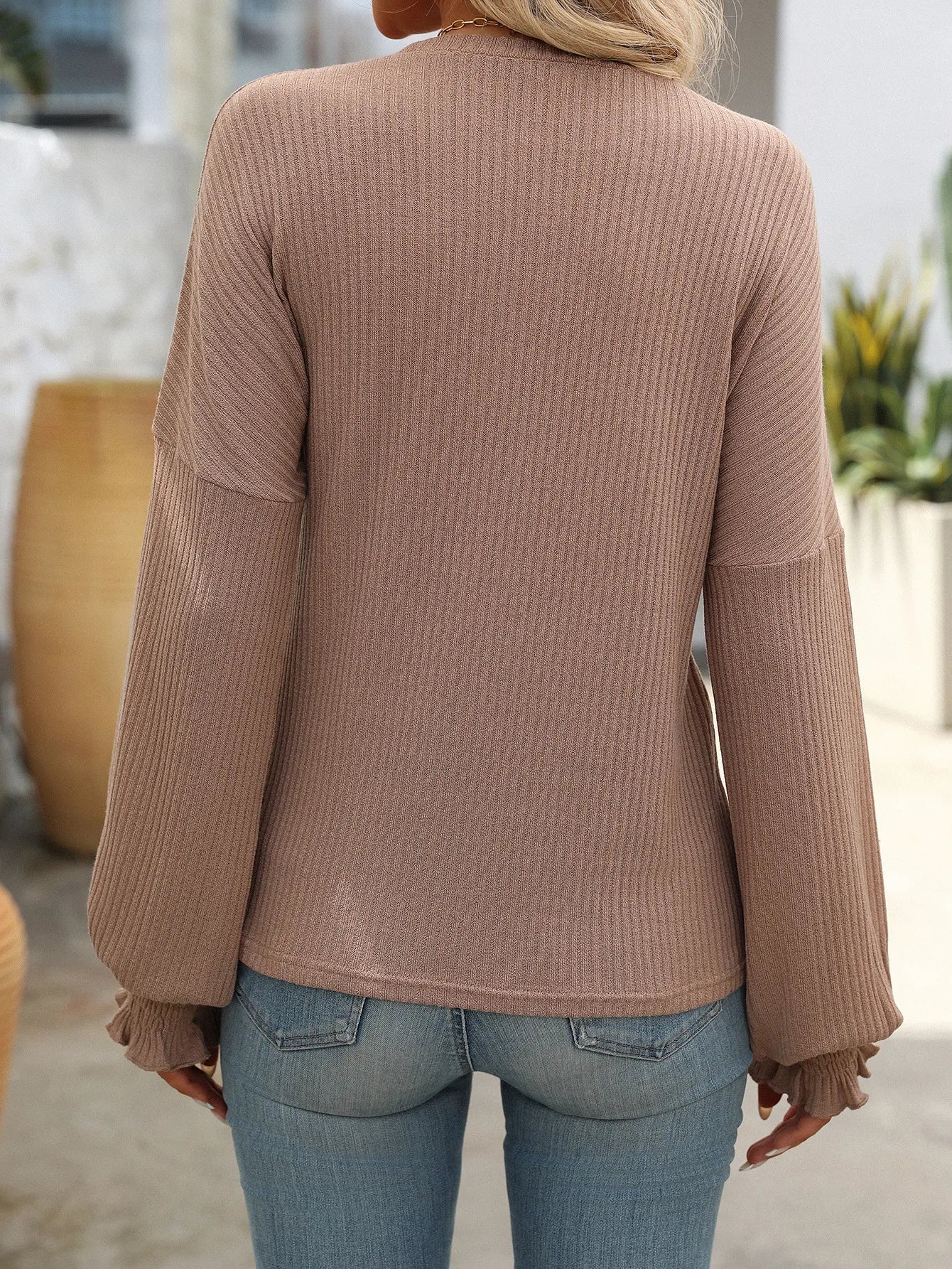 Soft Knit Sweater – Khaki