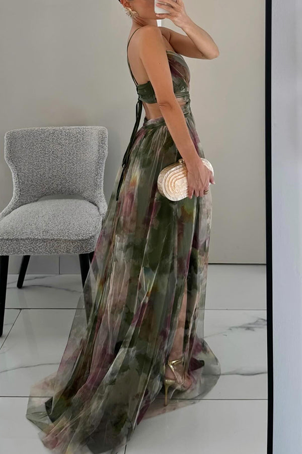 Women's Enchanting Floral Maxi Dress