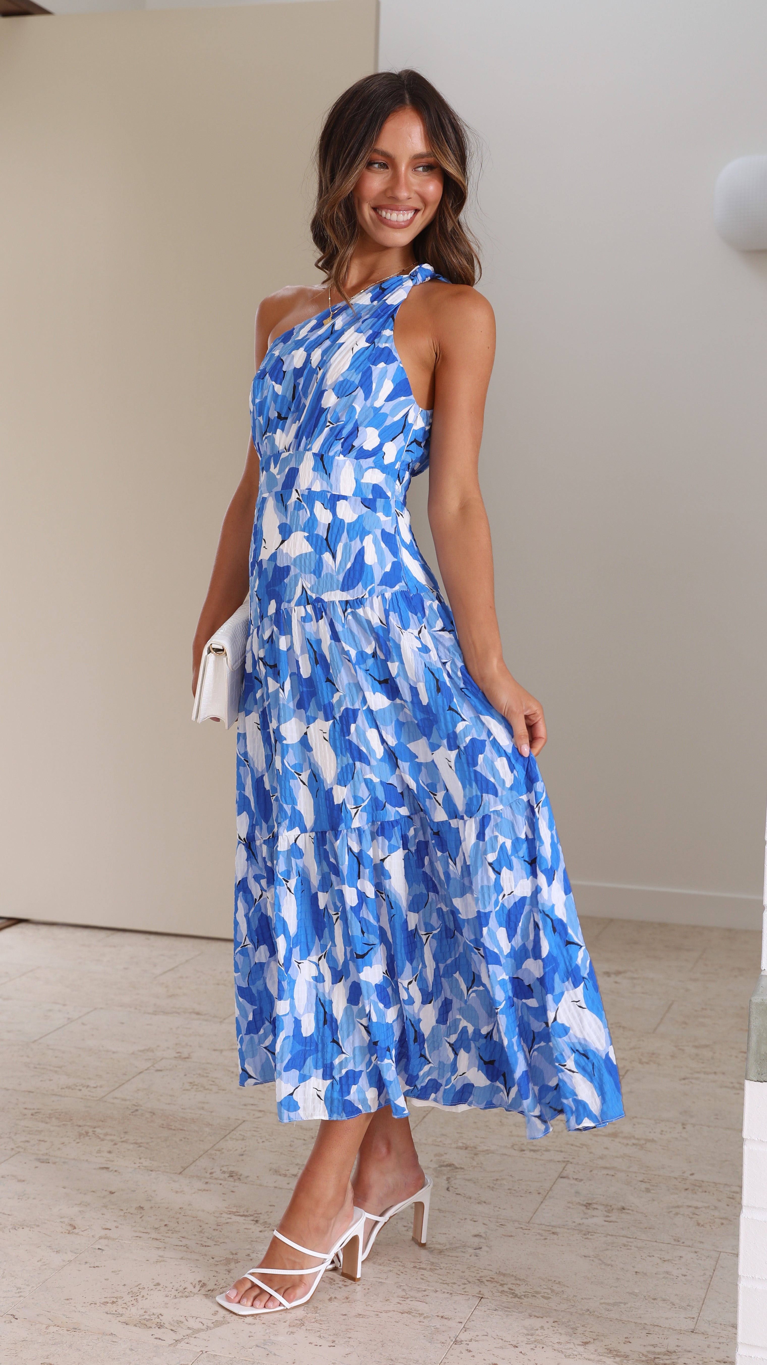 Women's Jayma Maxi Dress – Blue Floral