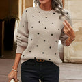 Women's Polka Dot Knit Sweater