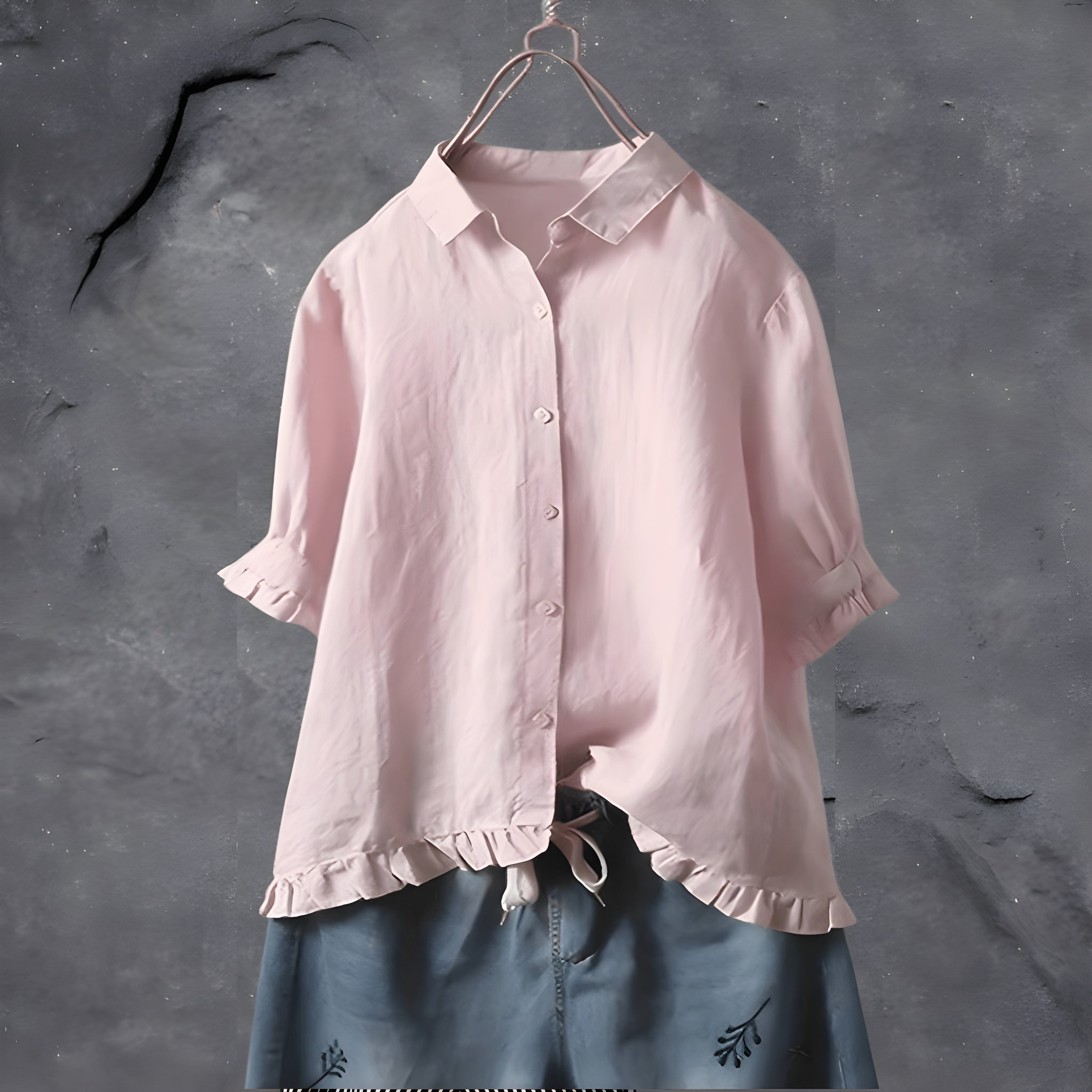 Women's Timeless Elegant Blouse – Light Pink