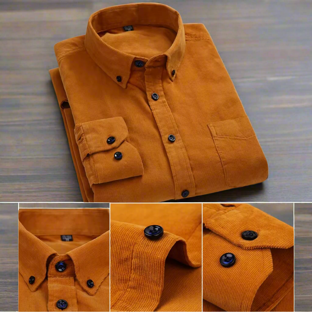 Men's Corduroy Long Sleeve Shirt