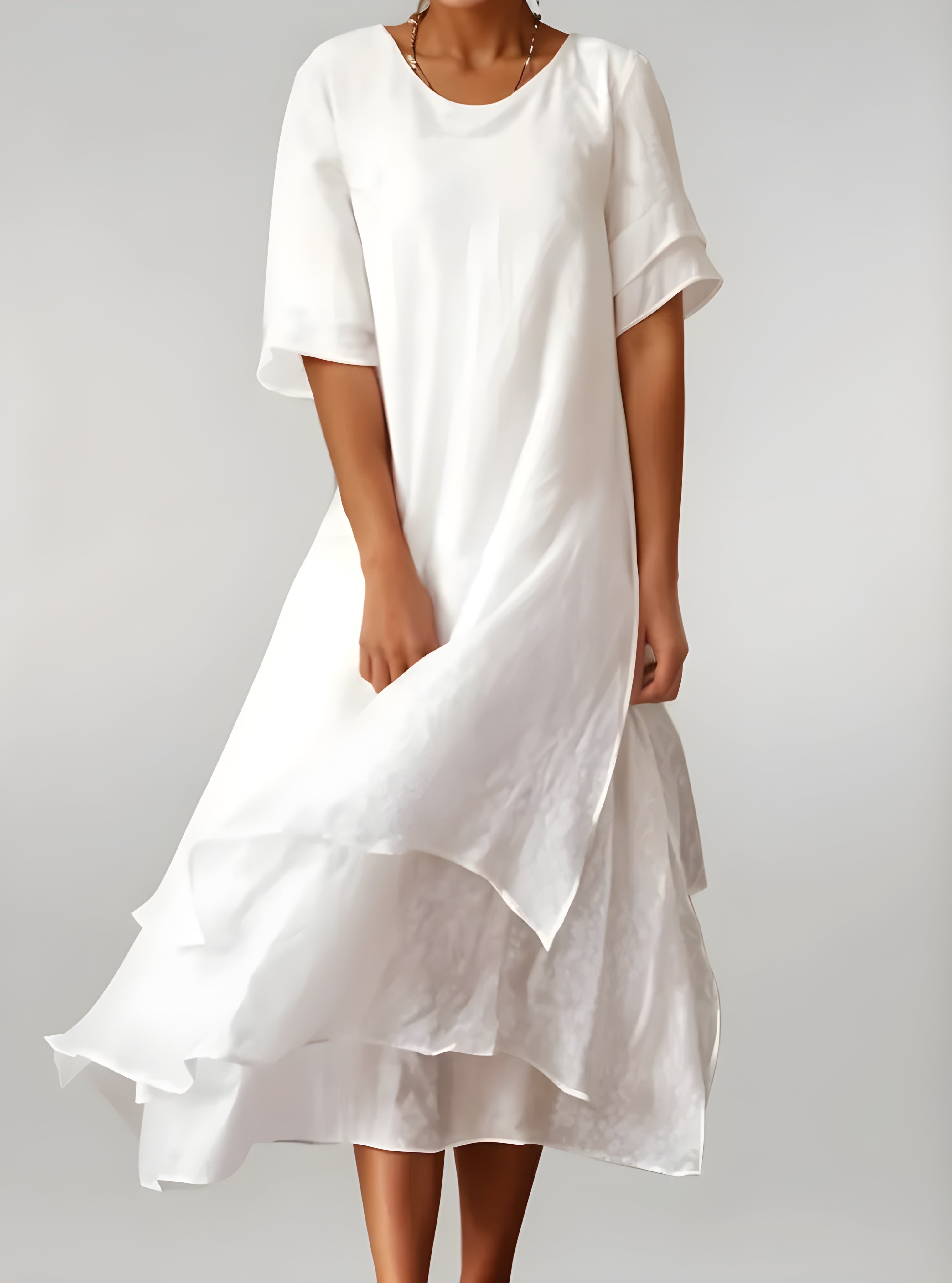 Women's Elegant Cotton Maxi Dress