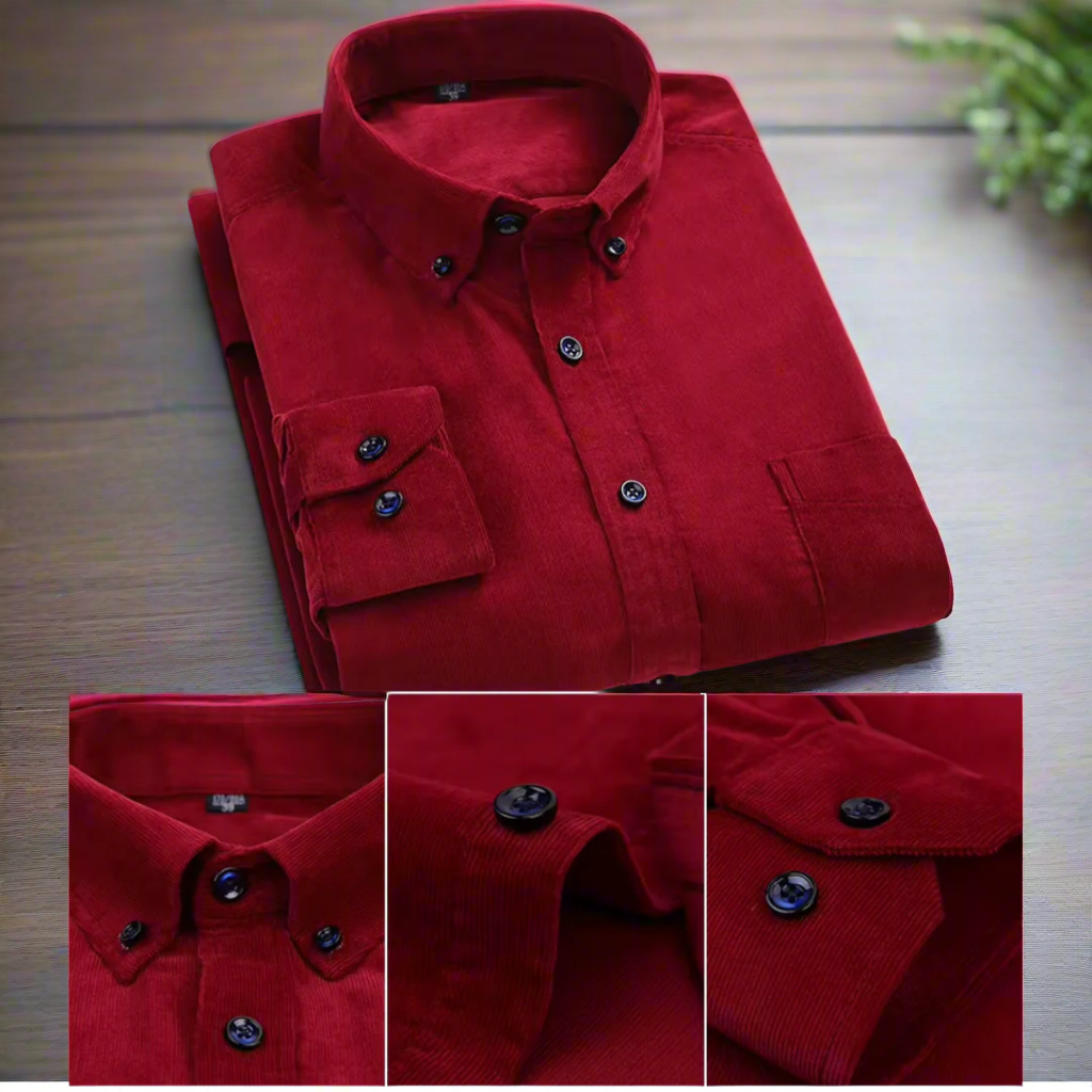 Men's Corduroy Long Sleeve Shirt