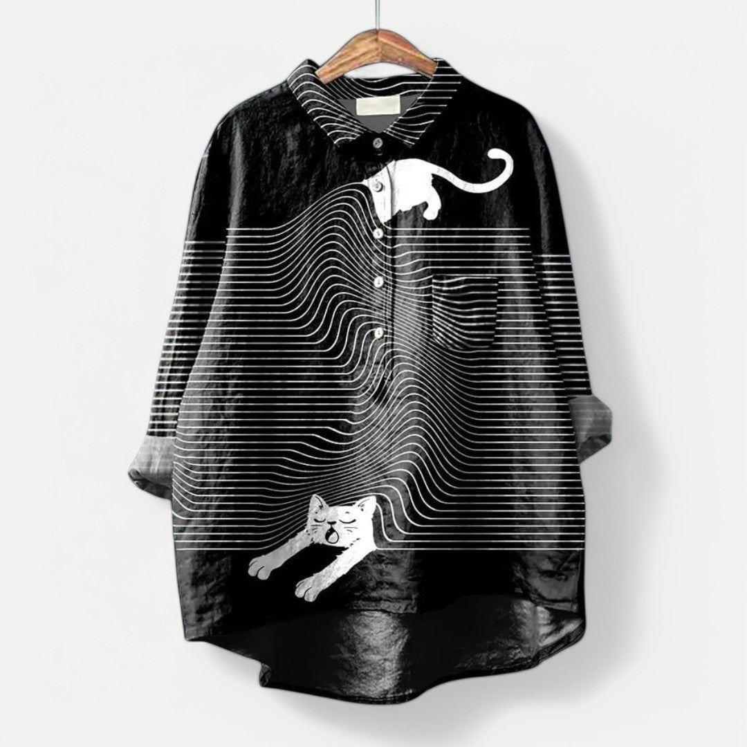 Artistic Print Blouse
