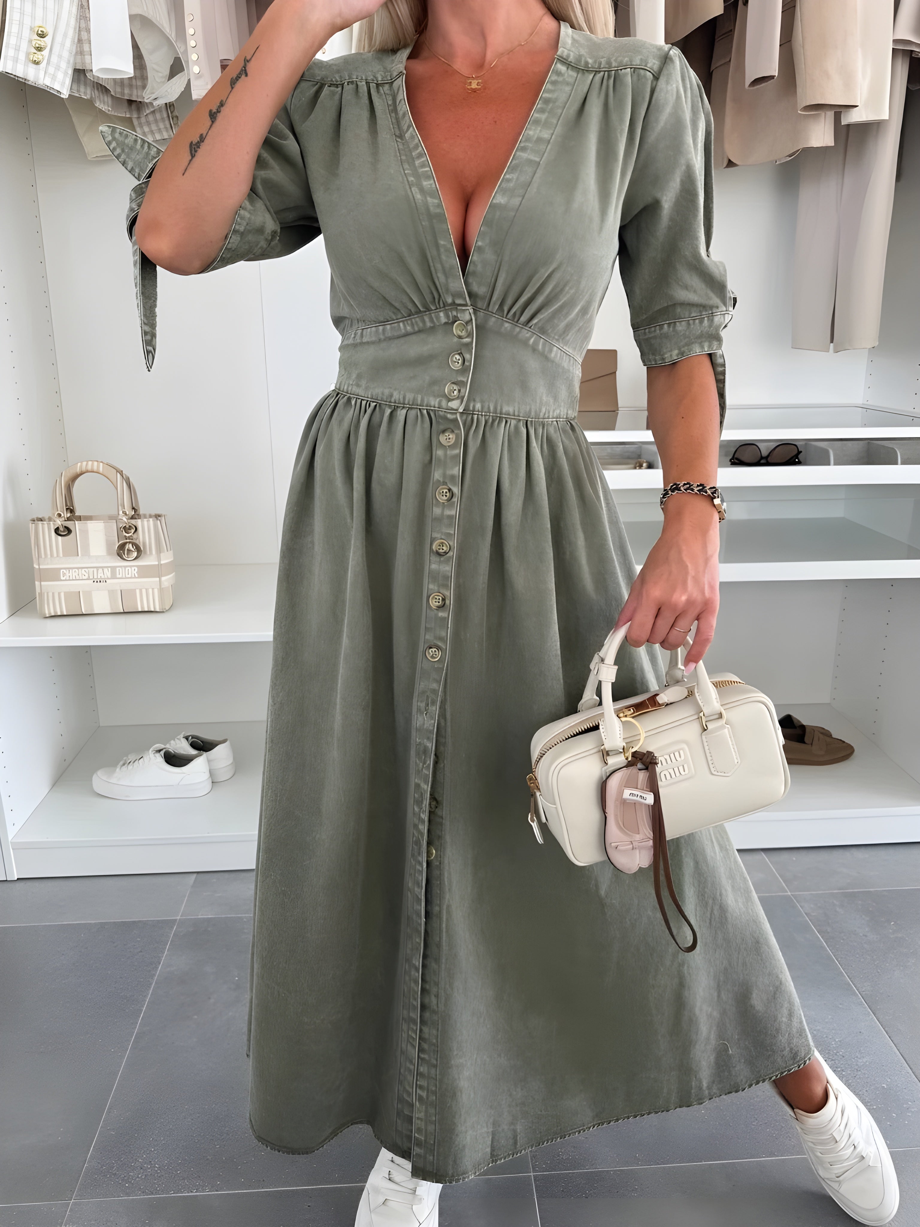 Women's Feminine Spring Dress – Warm