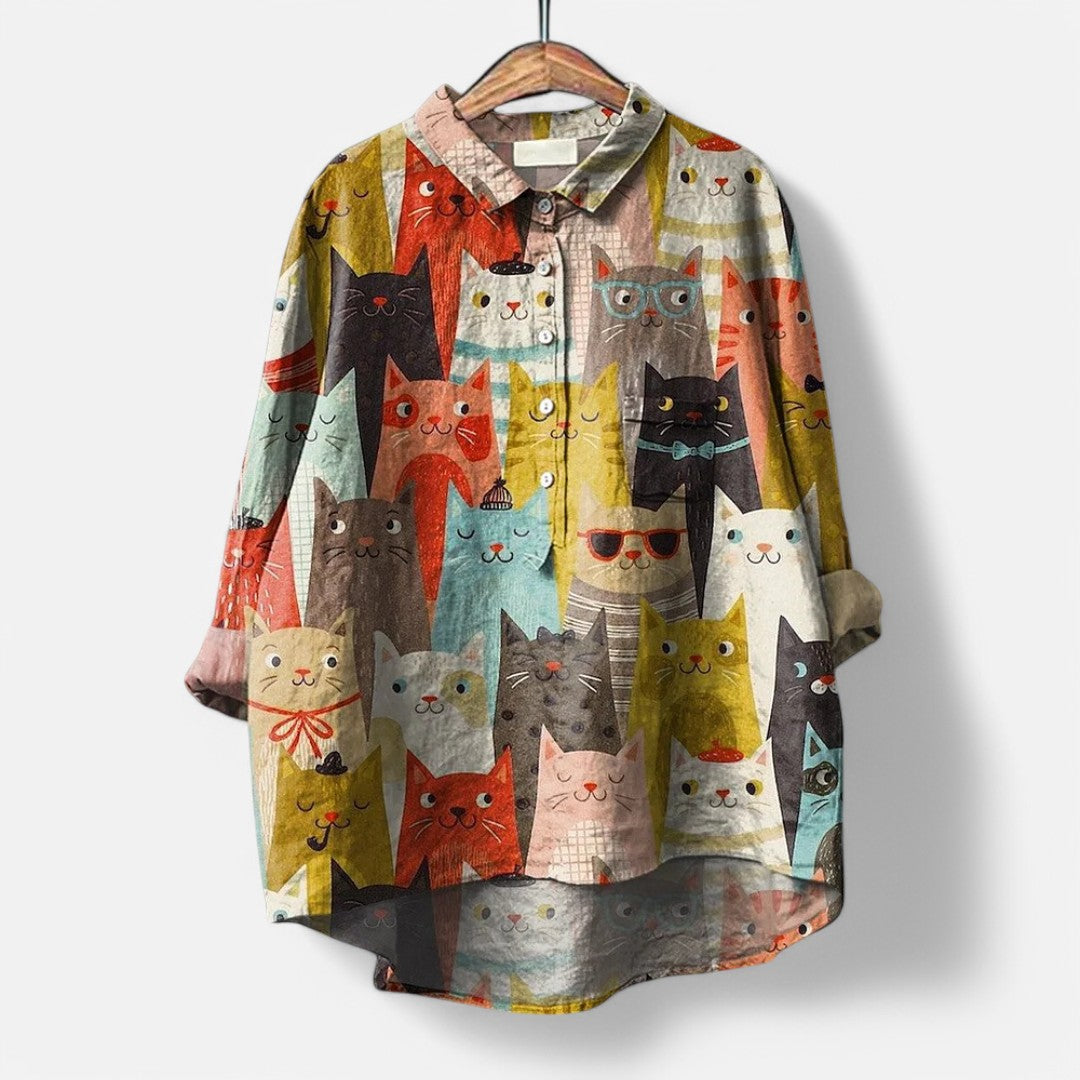 Artistic Print Blouse