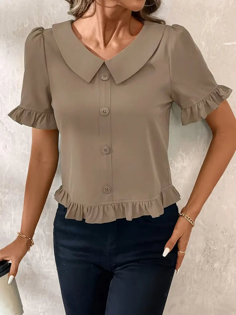 Elegant Blouse – Khaki