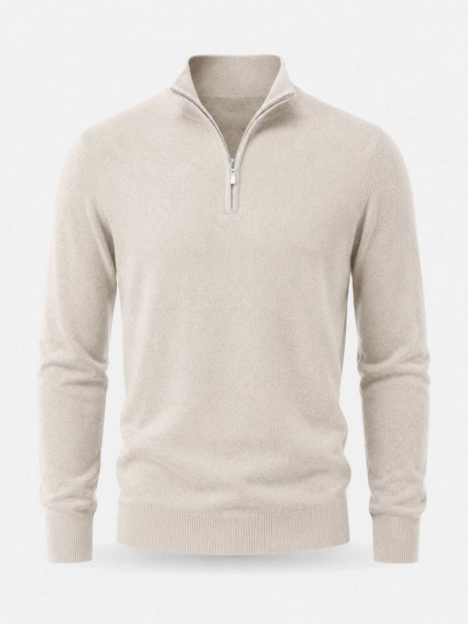 Men's Merino V-Neck Zip Sweater