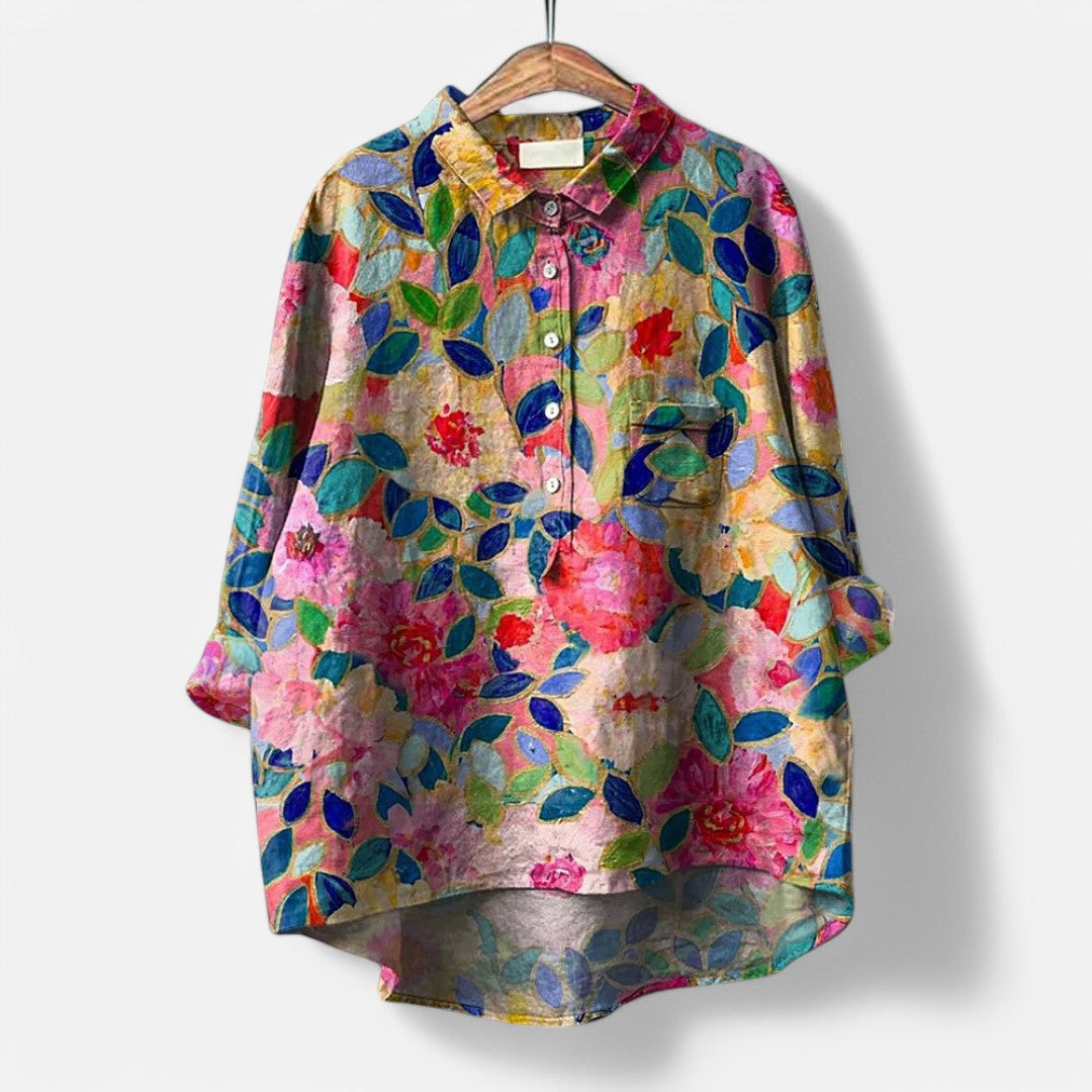 Artistic Print Blouse
