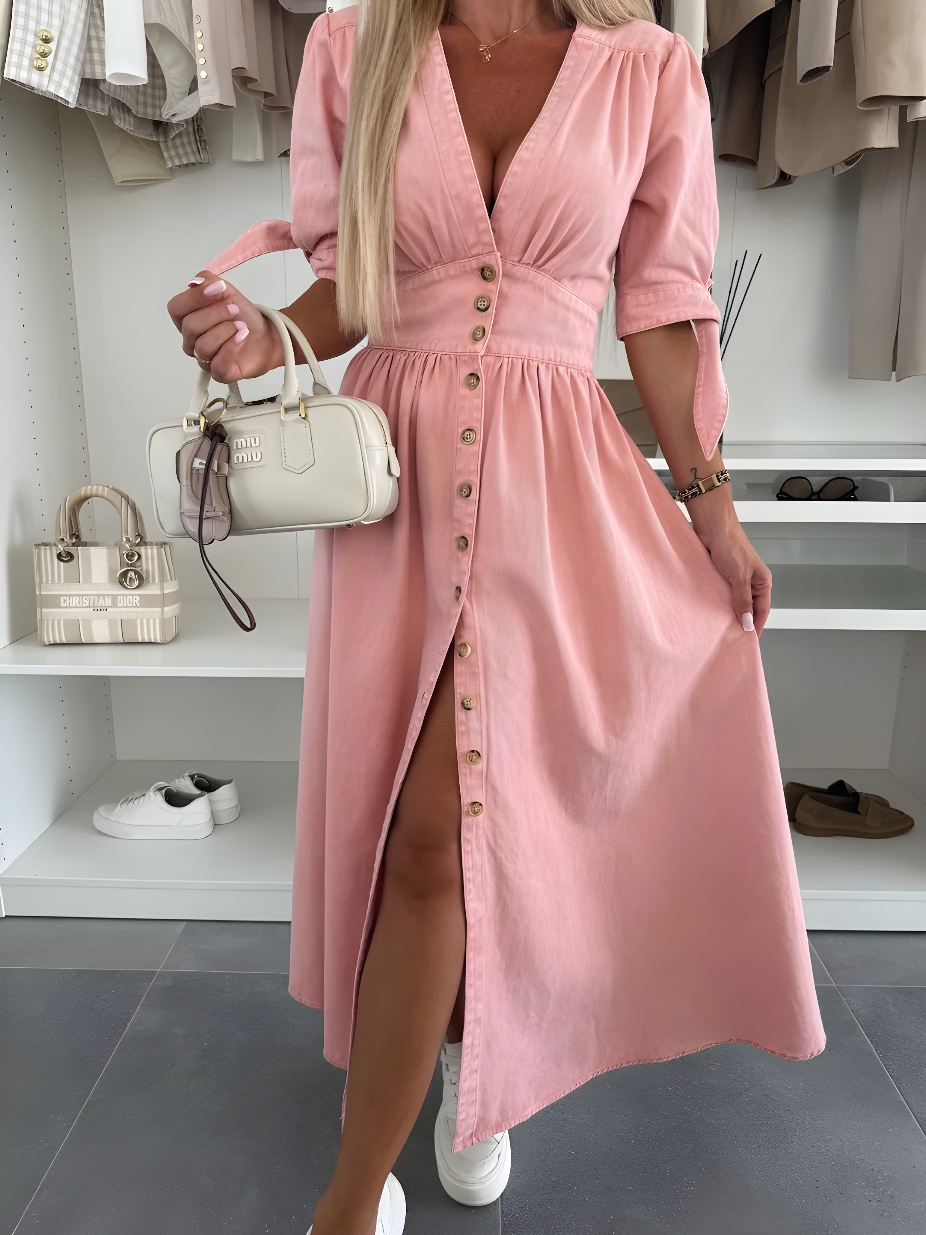 Women's Feminine Spring Dress – Warm
