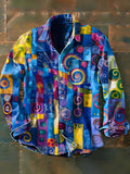 Vintage Polo Shirt – Blue & Yellow (Sport)