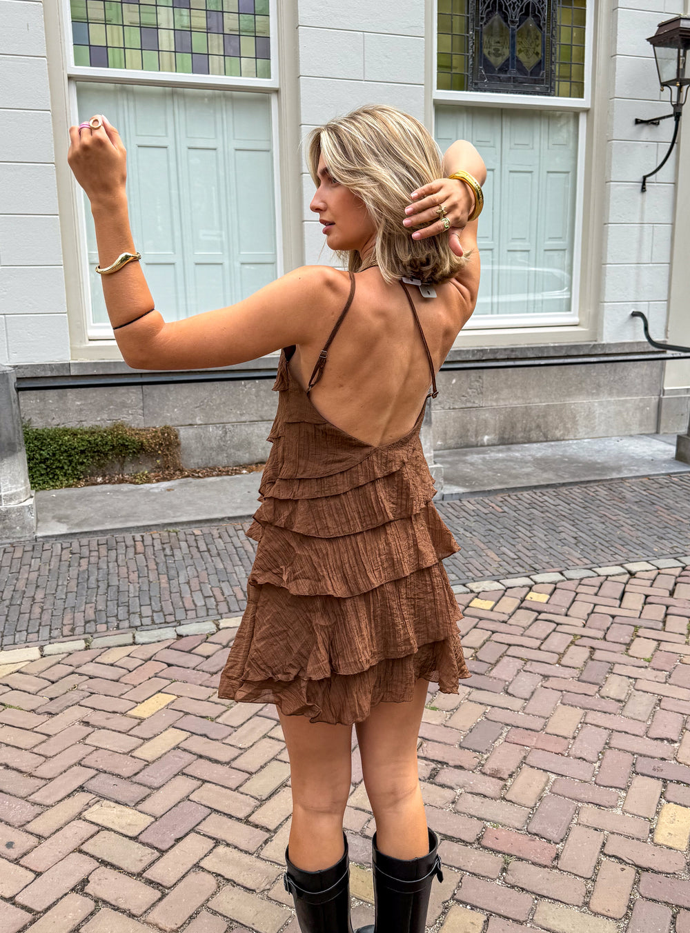 Women's Ruffle Mini Dress