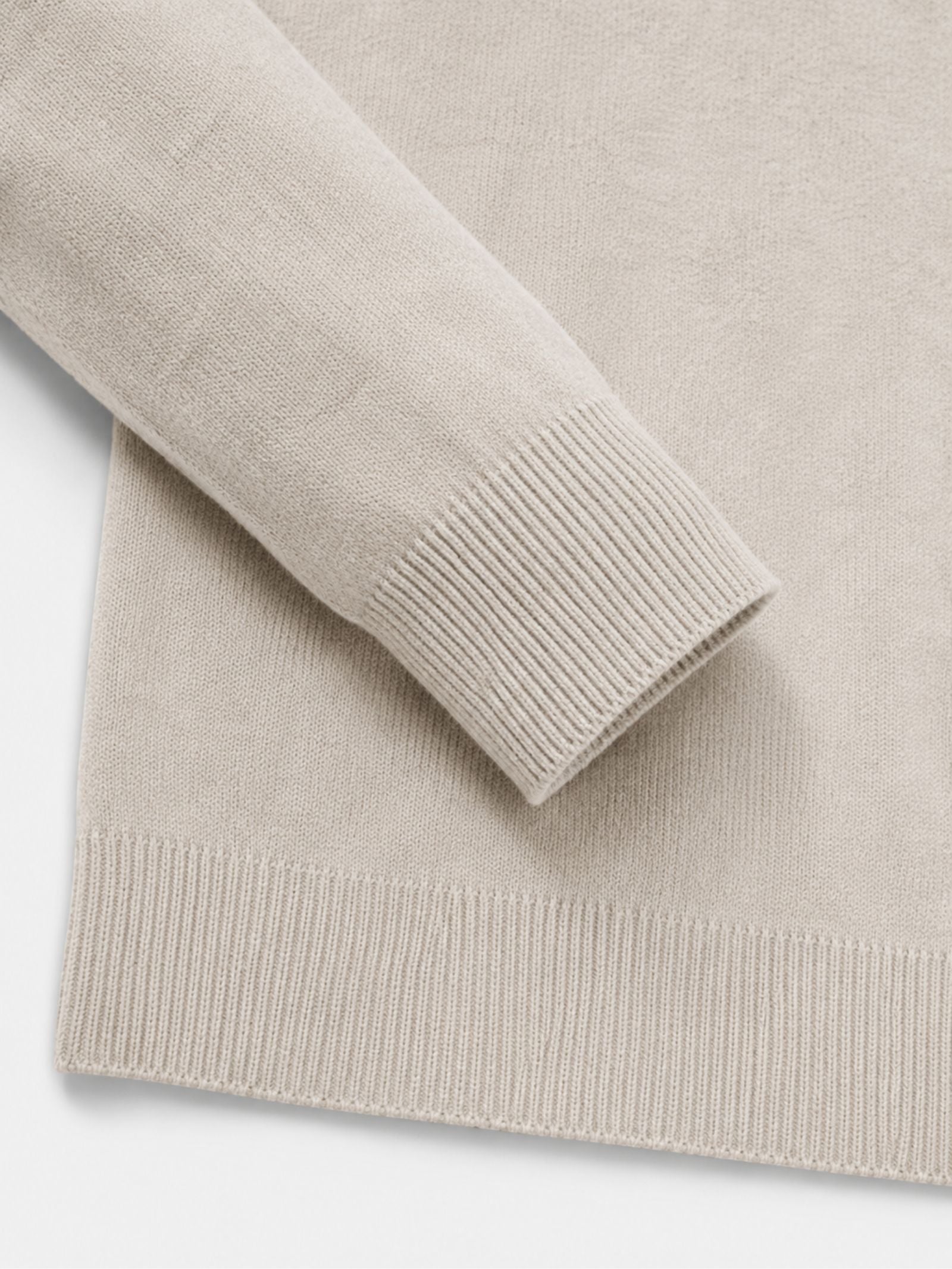Men's Merino V-Neck Zip Sweater