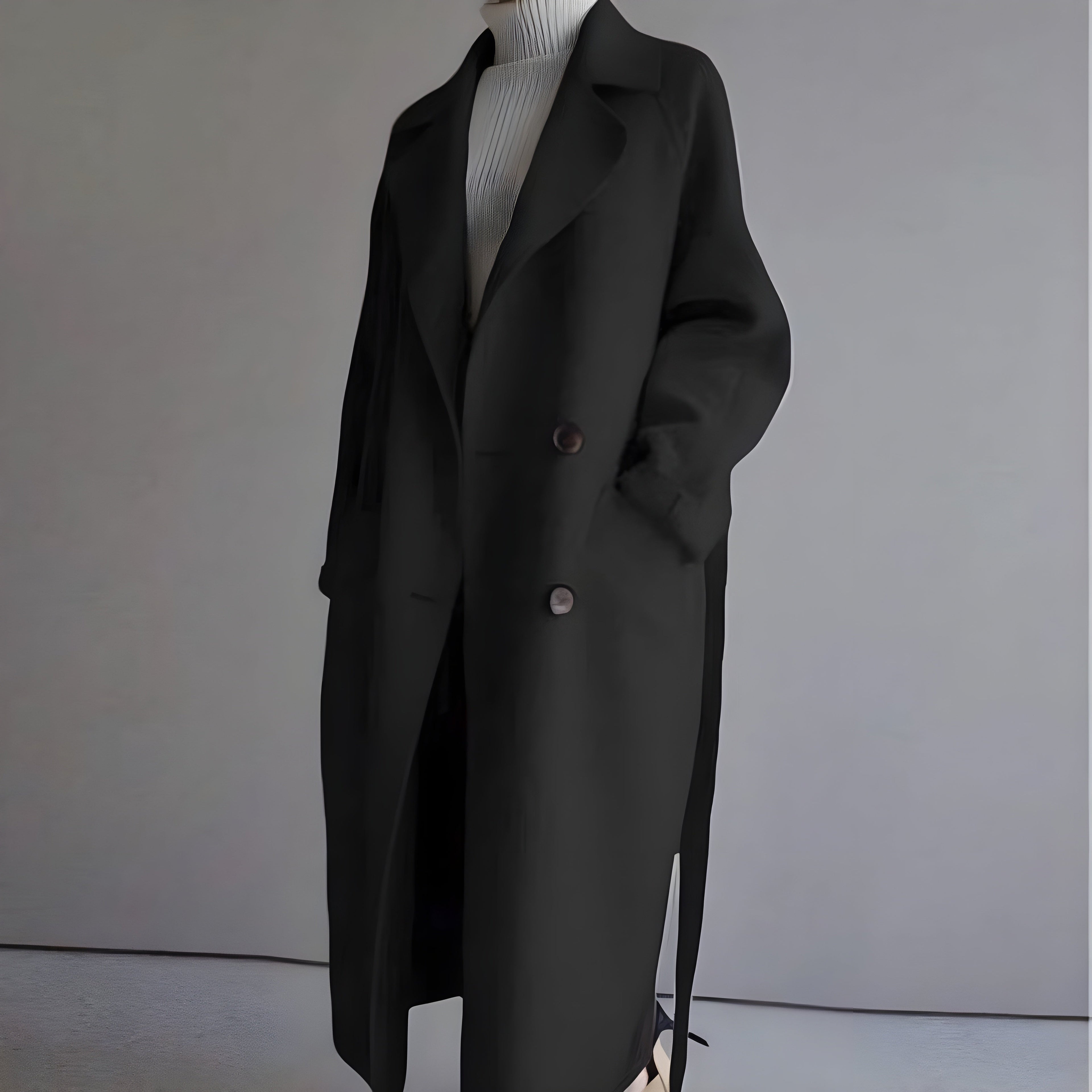 Women's Double-Breasted Wool Coat