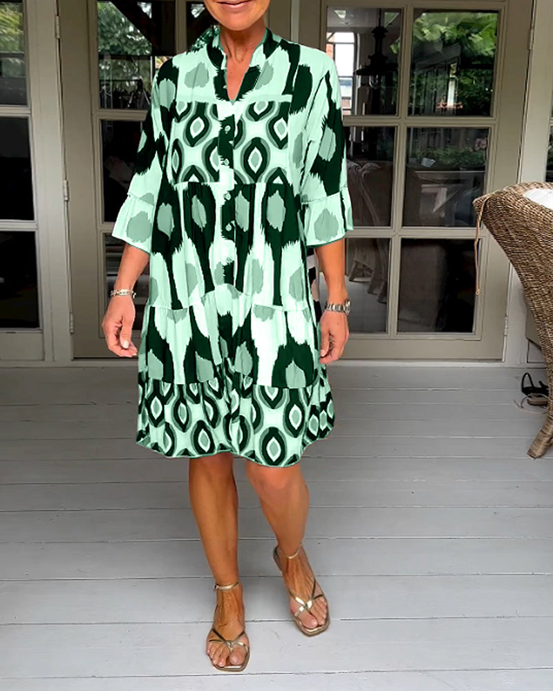 Women's Printed Wrap Dress