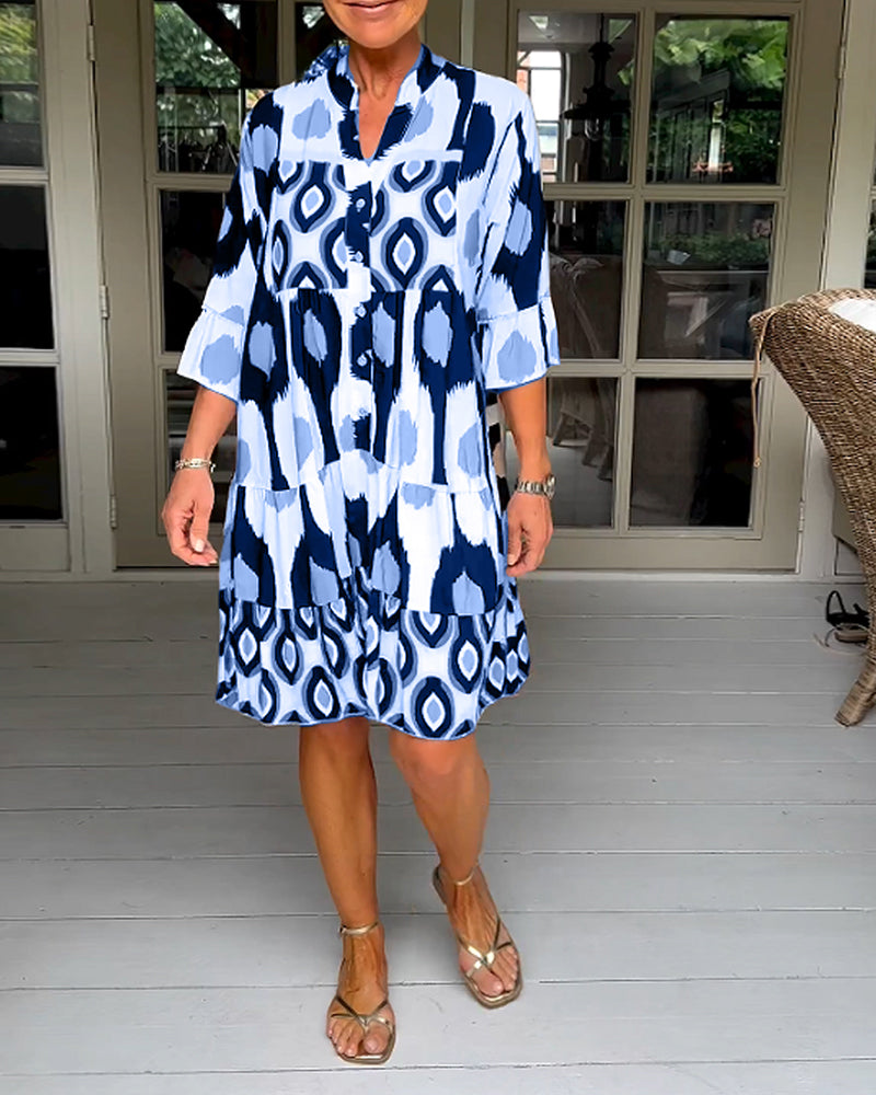 Women's Printed Wrap Dress
