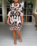 Women's Printed Wrap Dress