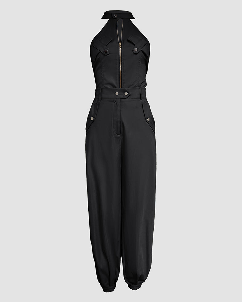 Women's Cargo Pocket Top & Pants Set