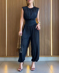 Women's Ruched Overall Jumpsuit