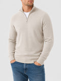 Men's Merino V-Neck Zip Sweater