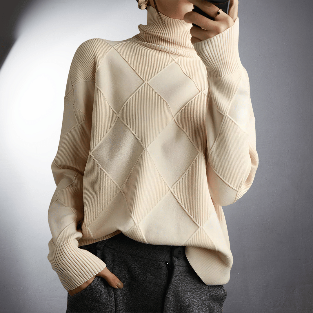 Women's Artisan High-Neck Sweater