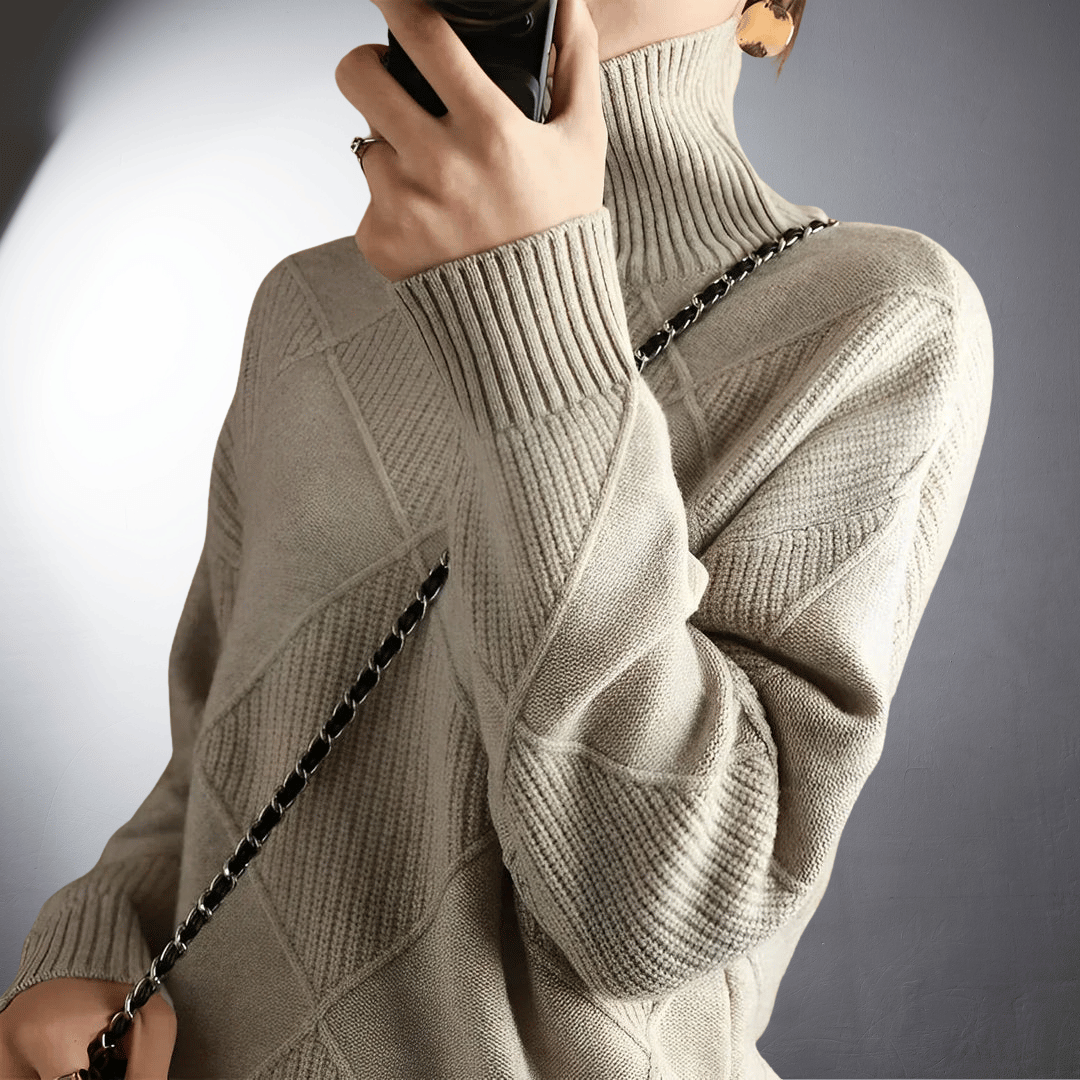Women's Artisan High-Neck Sweater