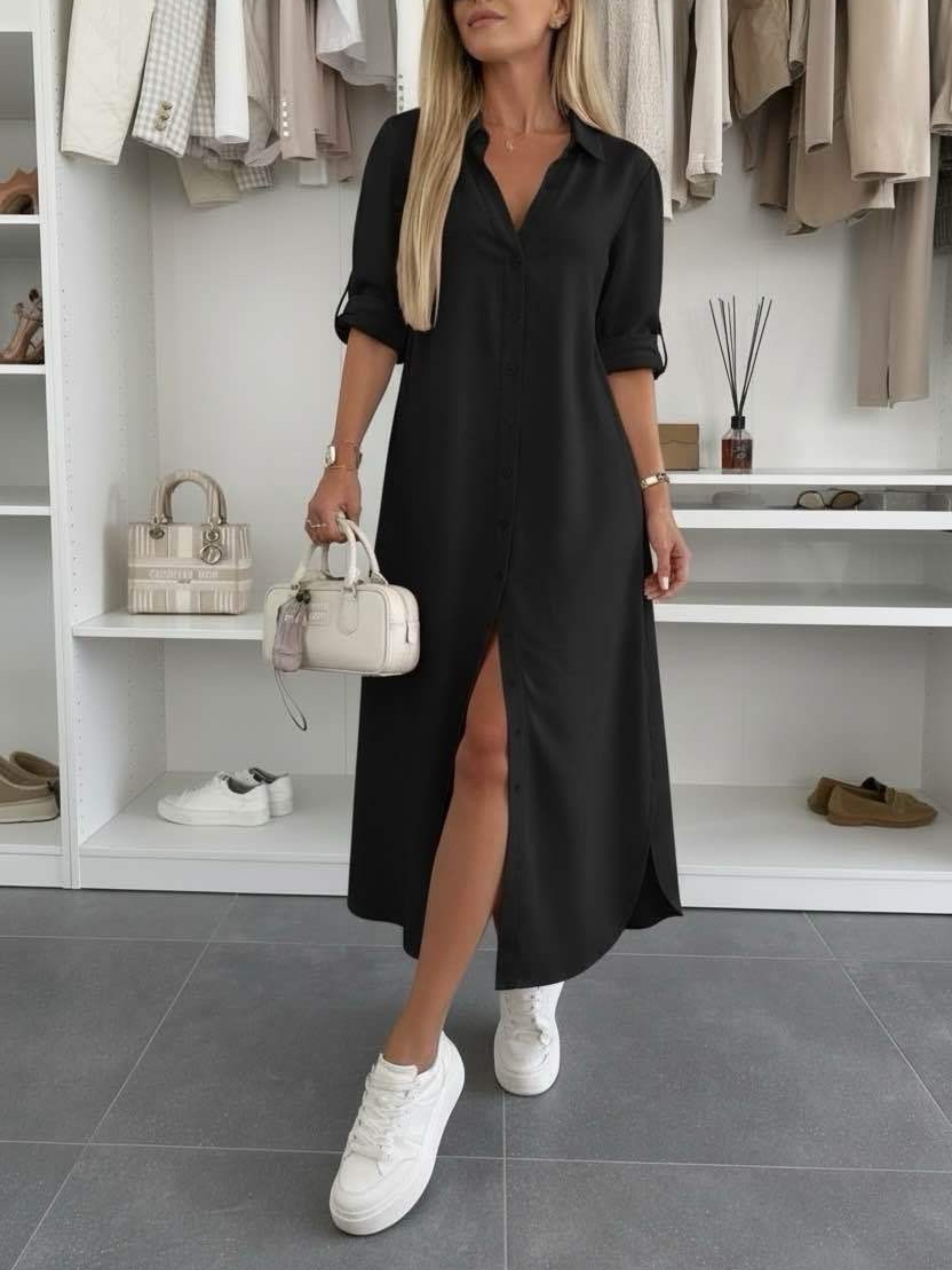 Women's Oversized Shirt Dress