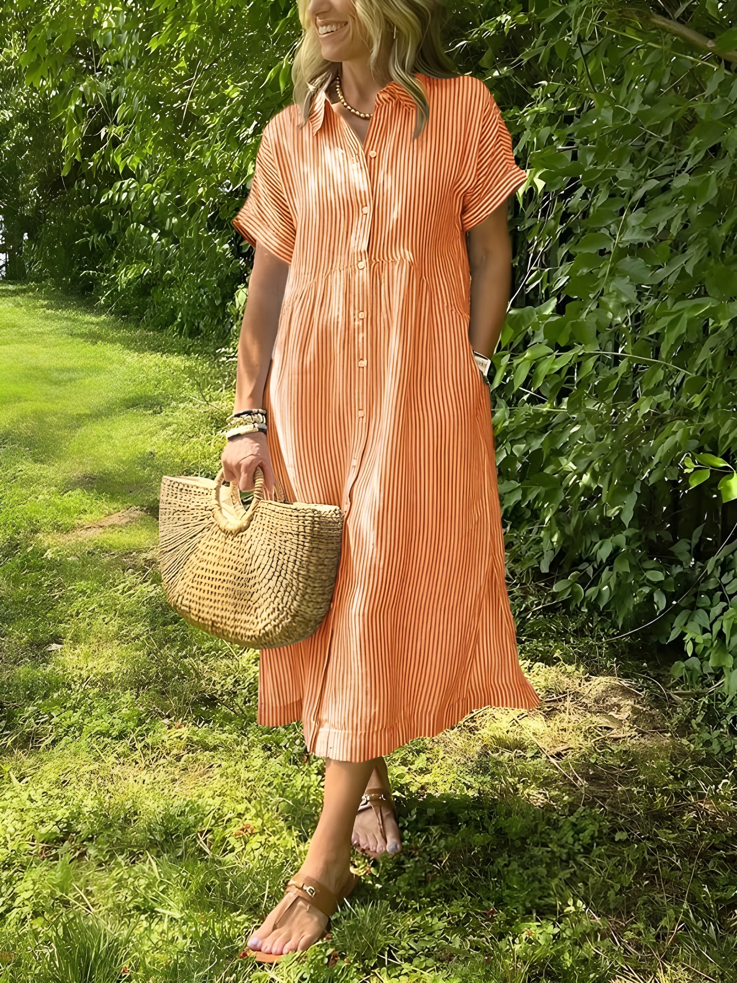 Airy Maxi Dress – Blue