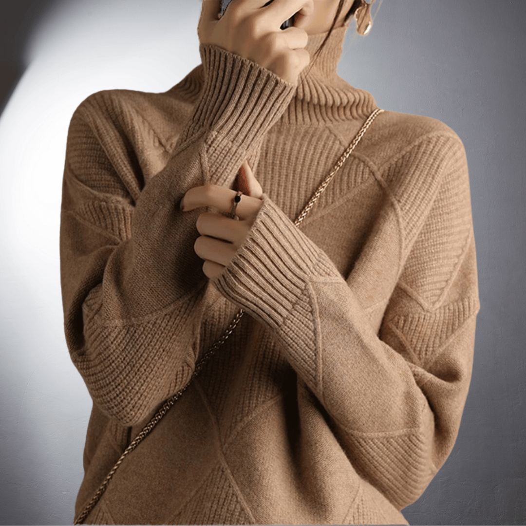 Women's Artisan High-Neck Sweater
