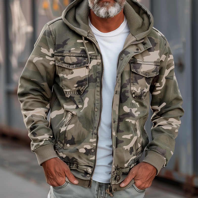 Men's Camo Cargo Jacket