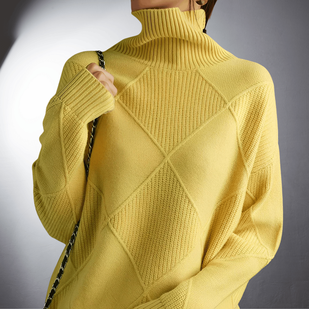 Women's Artisan High-Neck Sweater