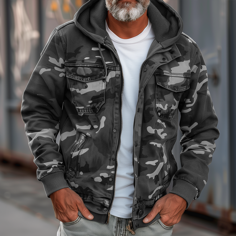 Men's Camo Cargo Jacket