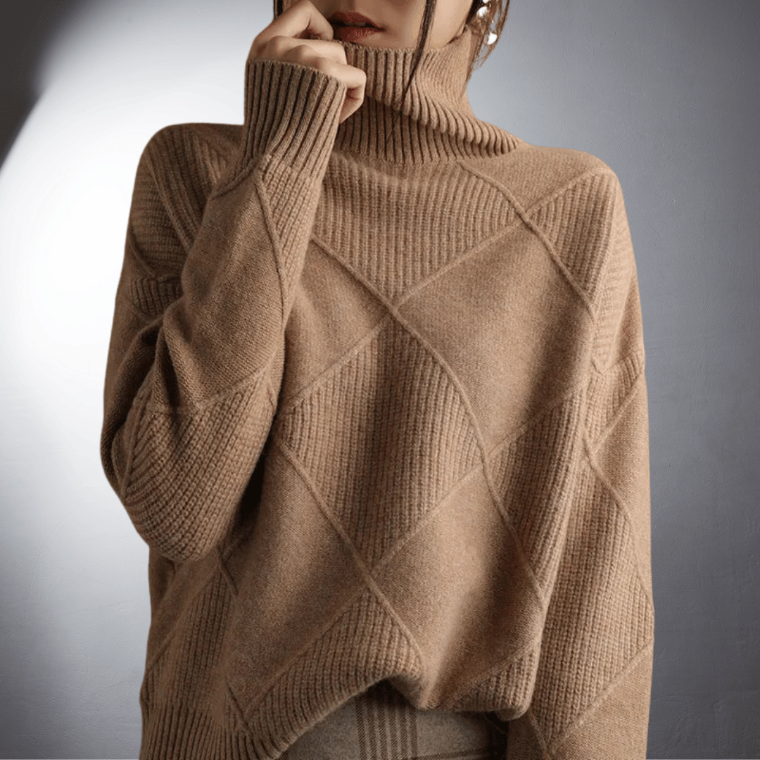 Women's Artisan High-Neck Sweater