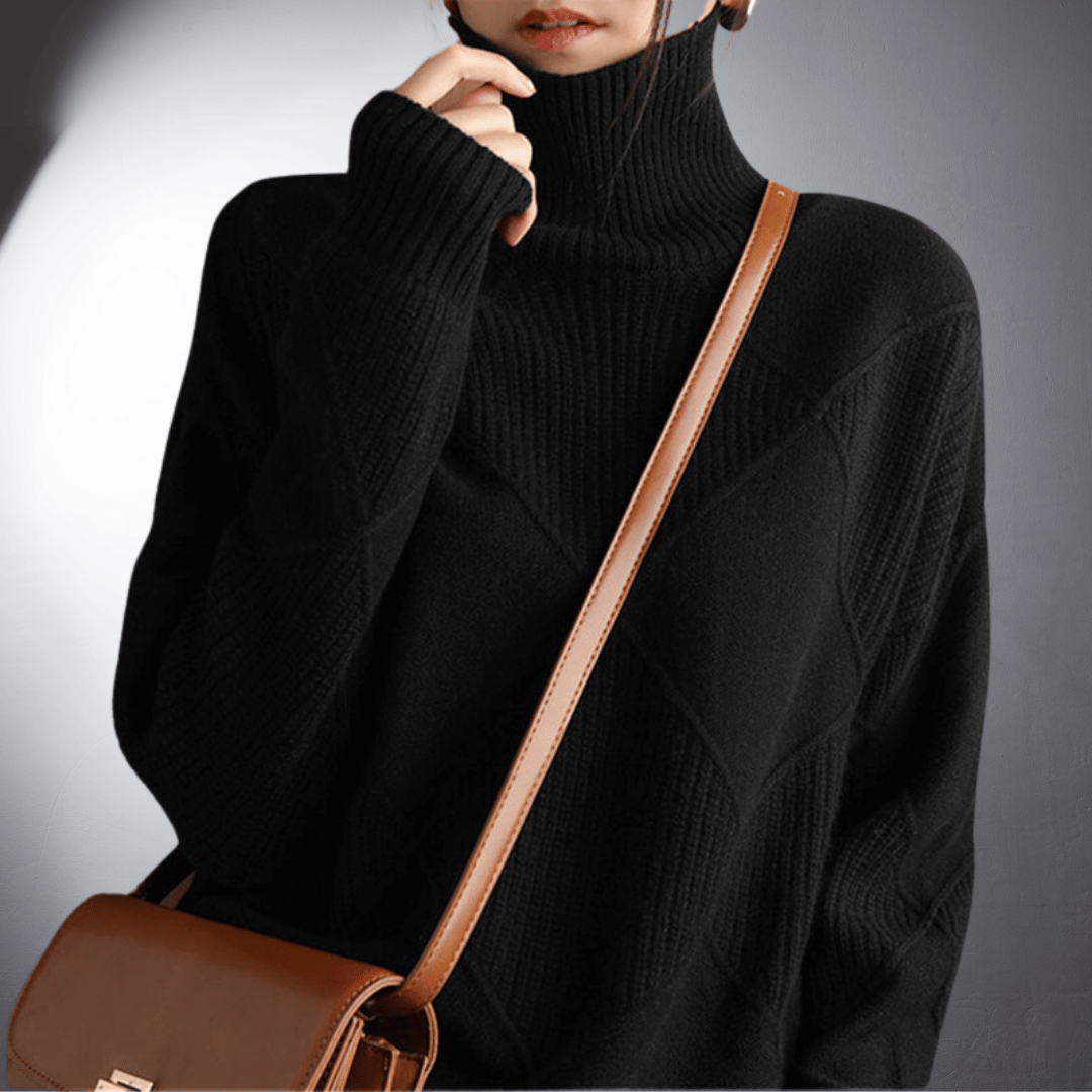 Women's Artisan High-Neck Sweater
