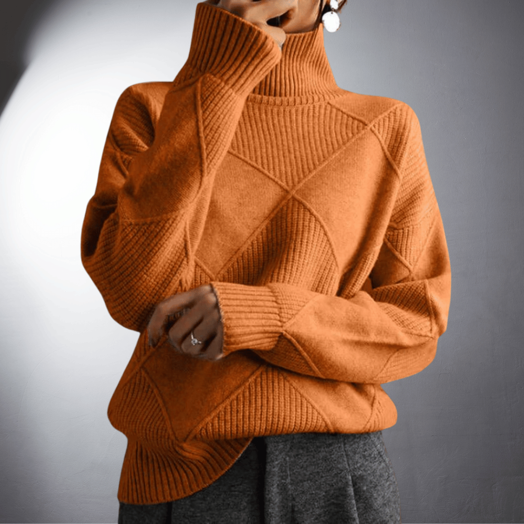 Women's Artisan High-Neck Sweater