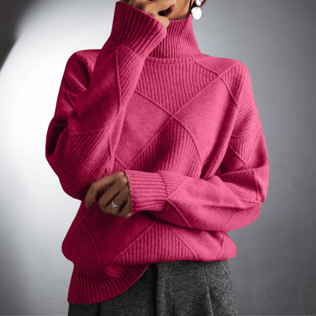 Women's Artisan High-Neck Sweater