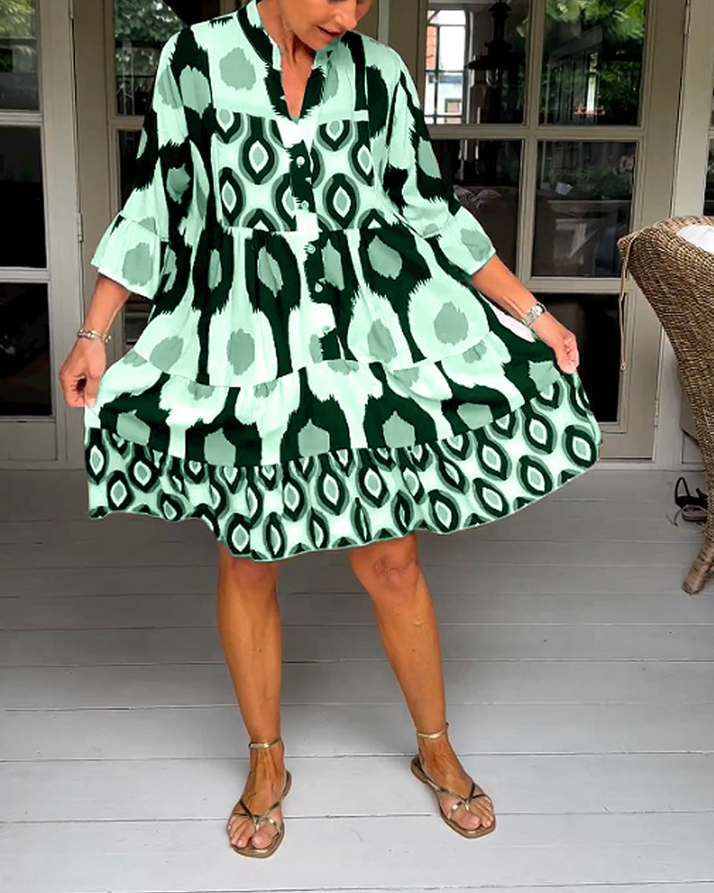 Women's Printed Wrap Dress