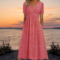 Women's Elegant Flattering Dress – Pink