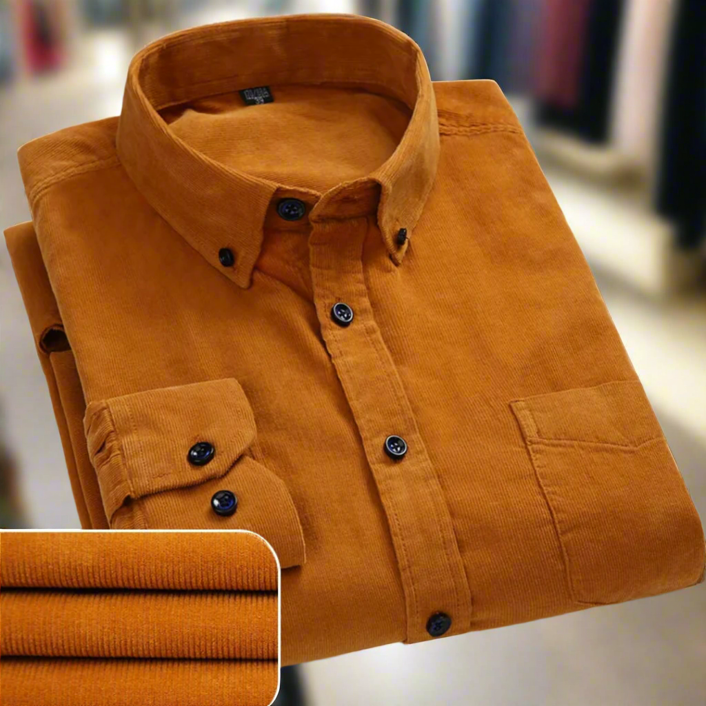 Men's Corduroy Long Sleeve Shirt