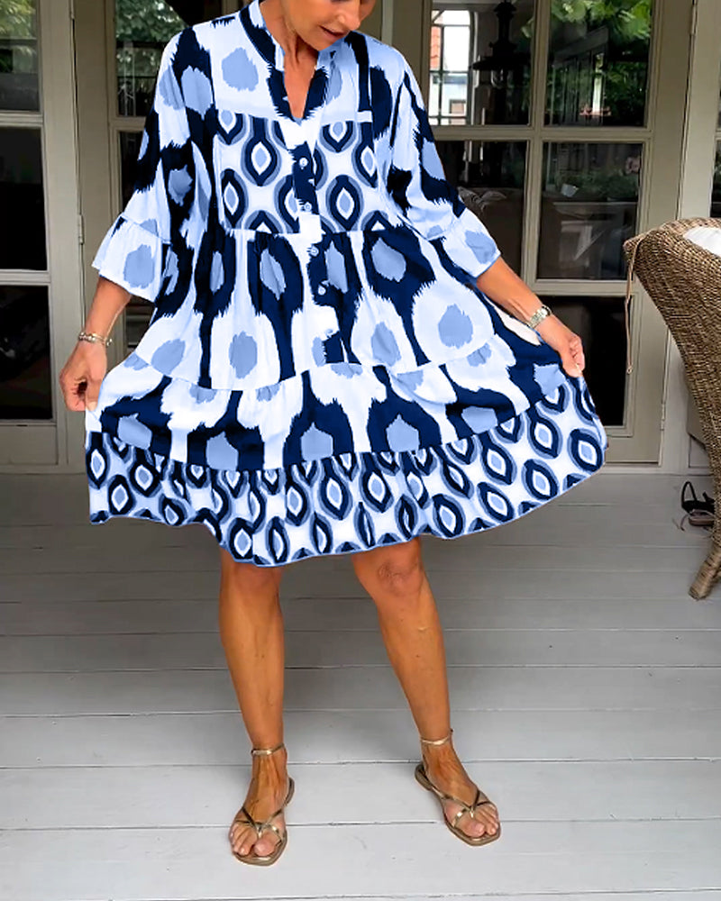 Women's Printed Wrap Dress