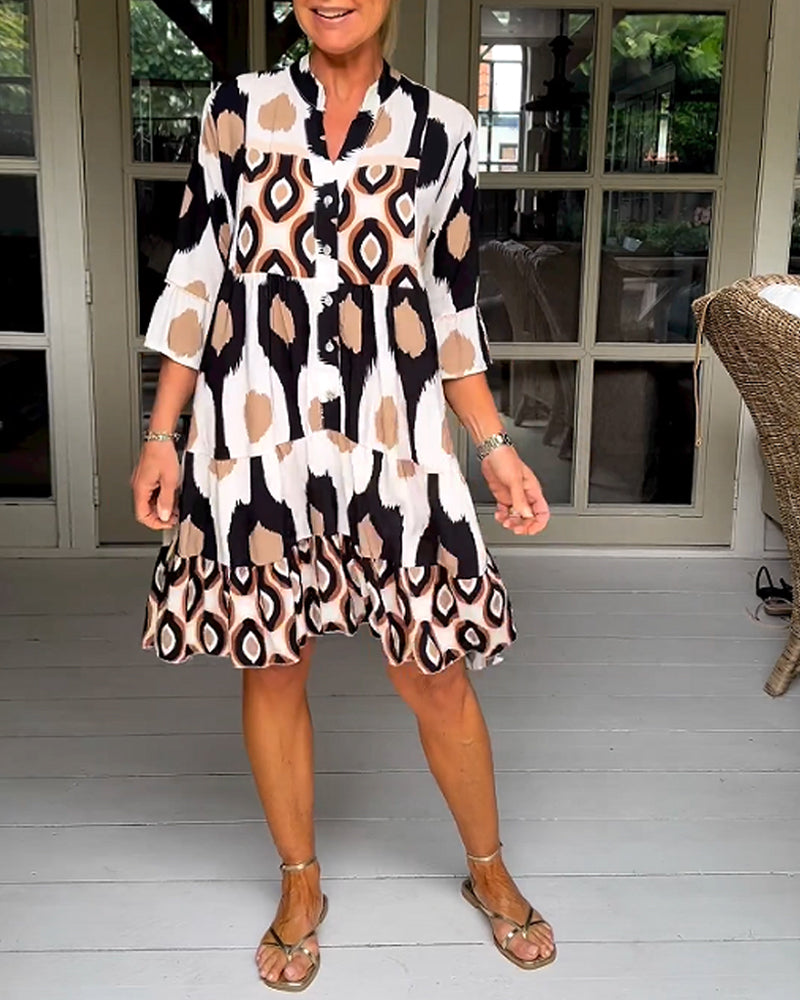Women's Printed Wrap Dress