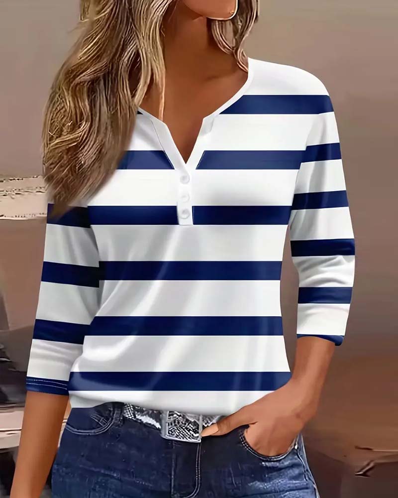 Women's Elegant Striped Blouse