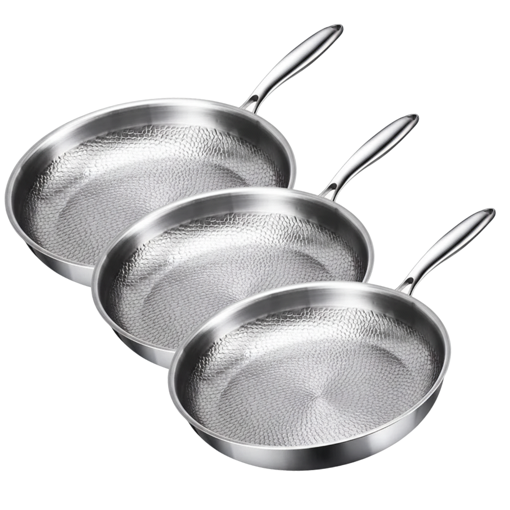 Titanium 3-Piece Frying Pan Set