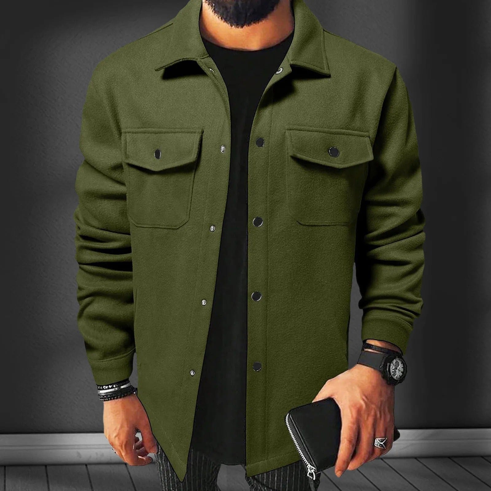 Men's Flannel Wool Shirt