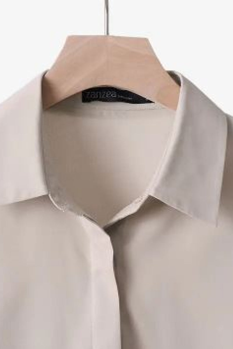 Women's Linen-Blend Two-Tone Set