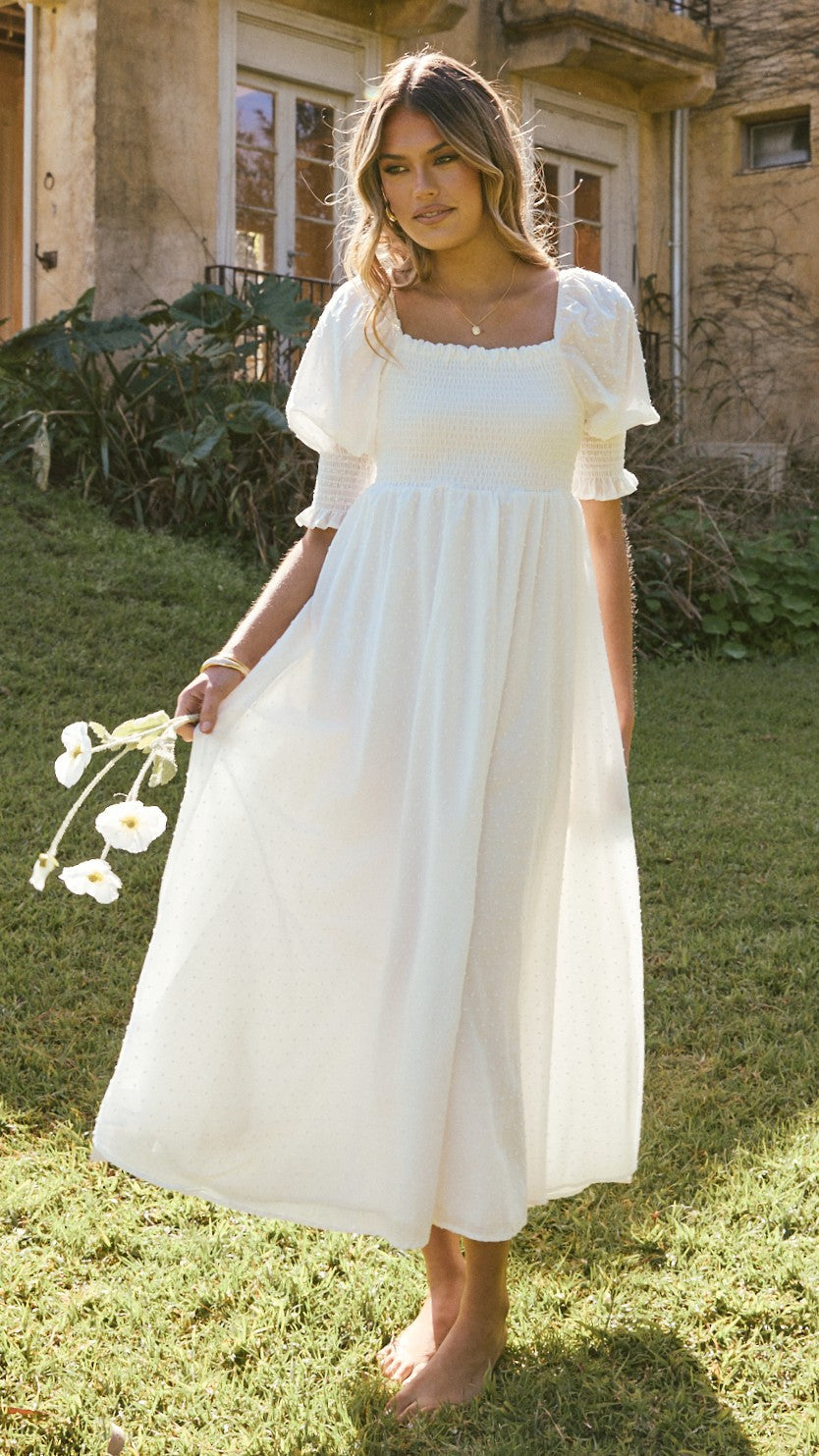 Women's Cierra Midi Dress – White