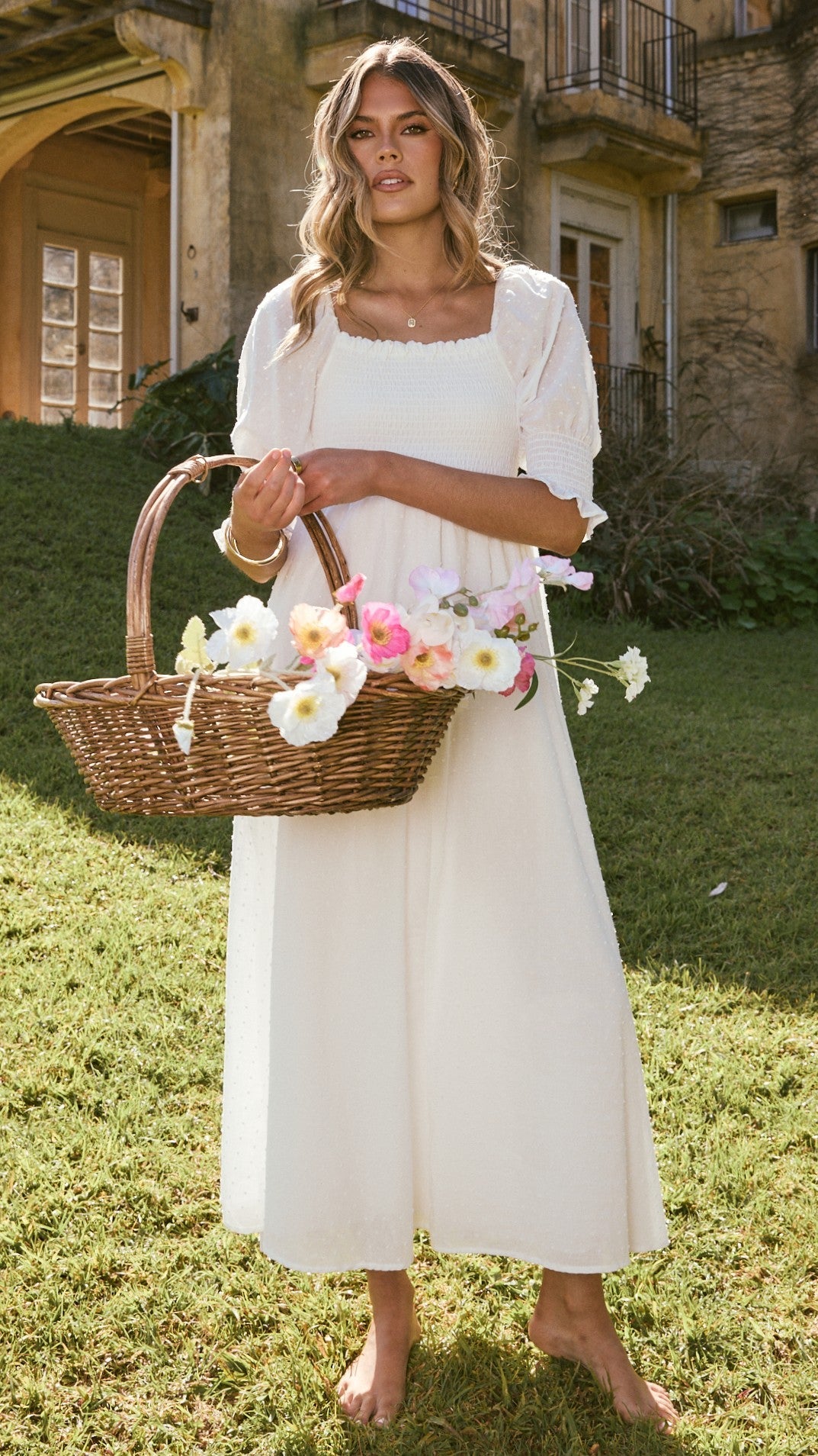 Women's Cierra Midi Dress – White