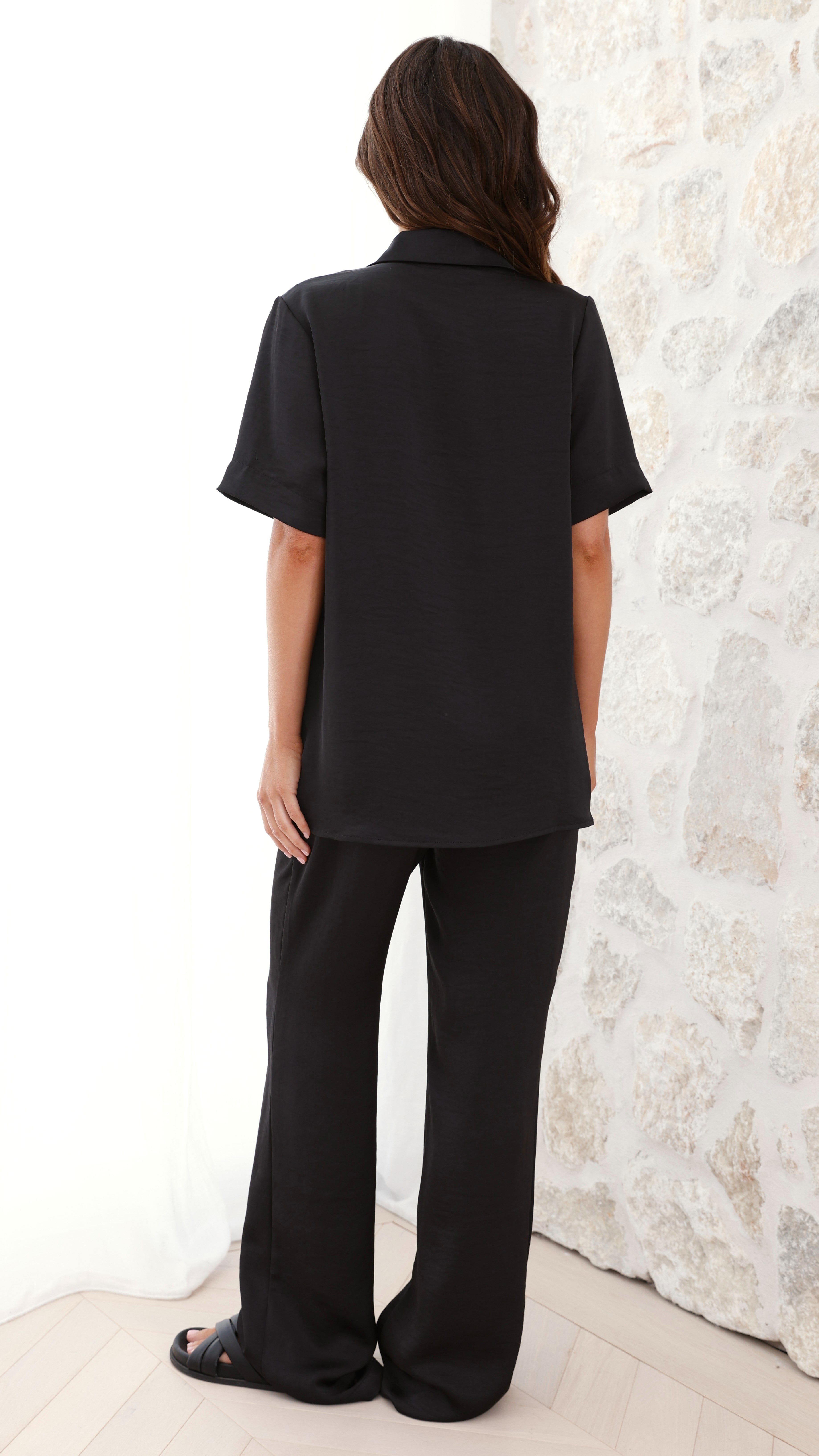 Women's Imogen Button Shirt – Black